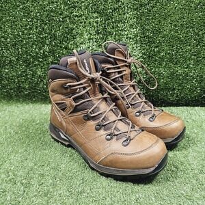 Lowa Hudson Gore-Tex GTX Brown Leather Hiking Ankle Boots Womens Size 8.5